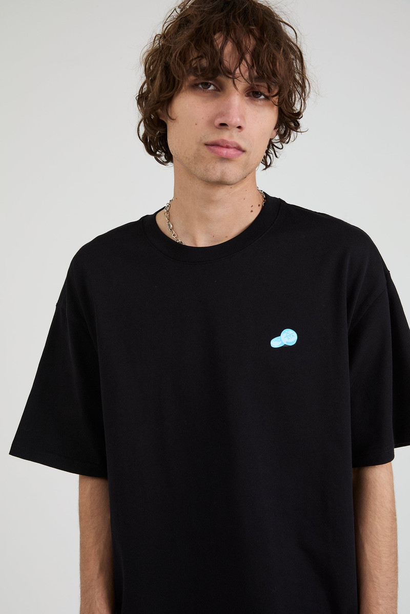 COLIN OVERSIZED SHORT SLEEVE TEE | BLACK CONTRABAND 1