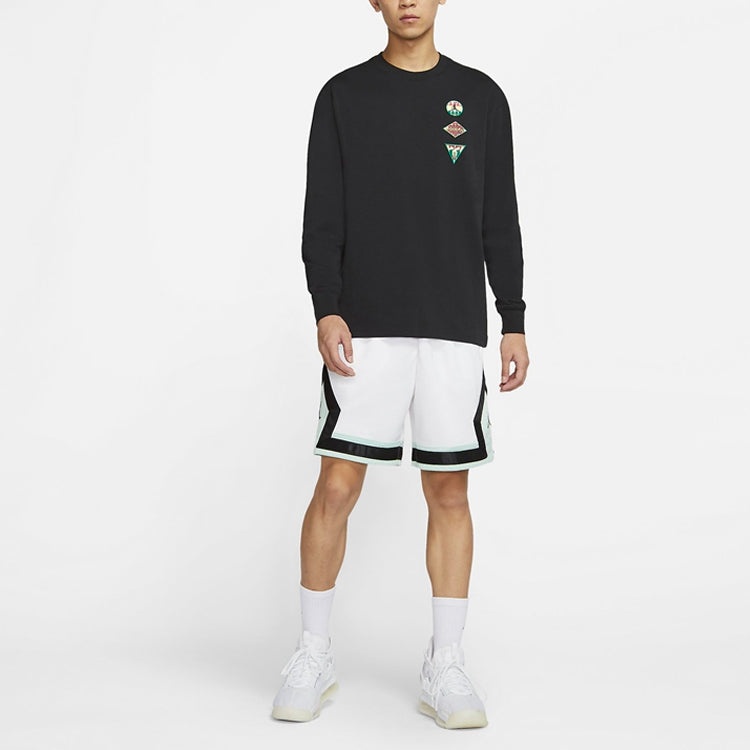 Air Jordan logo Sports Knit Sweatshirt Men's Black CT3668-010 - 5