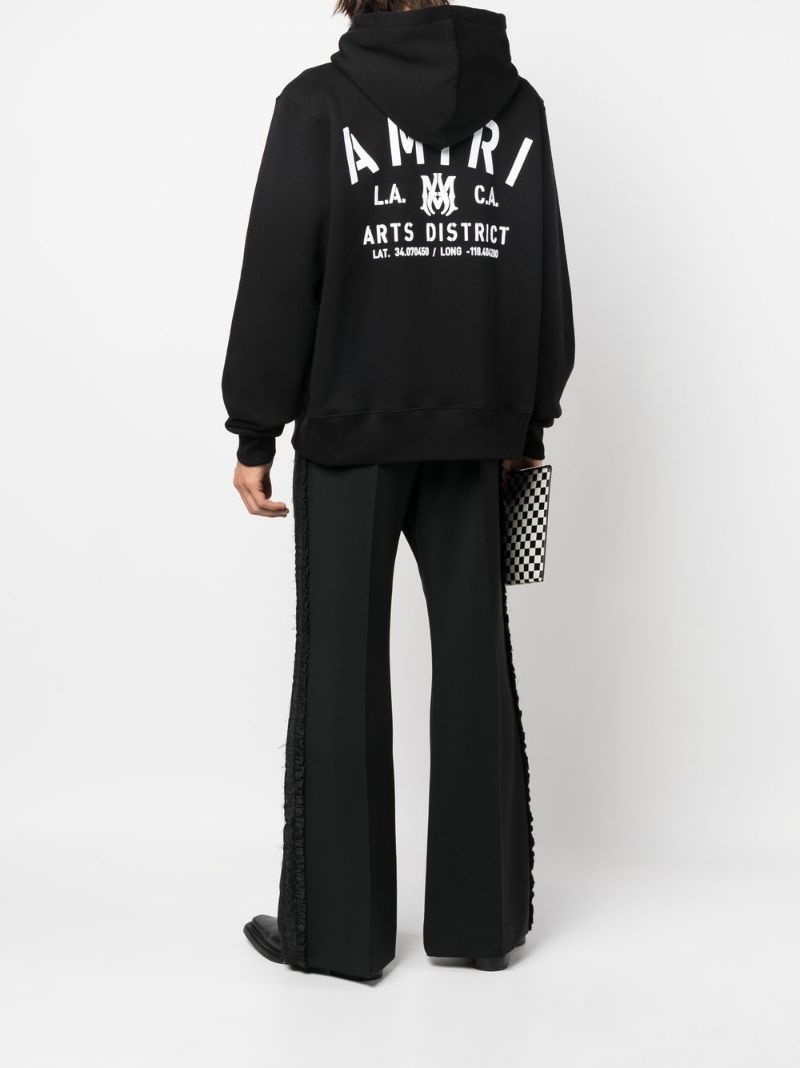 logo-print cotton hoodie - 2