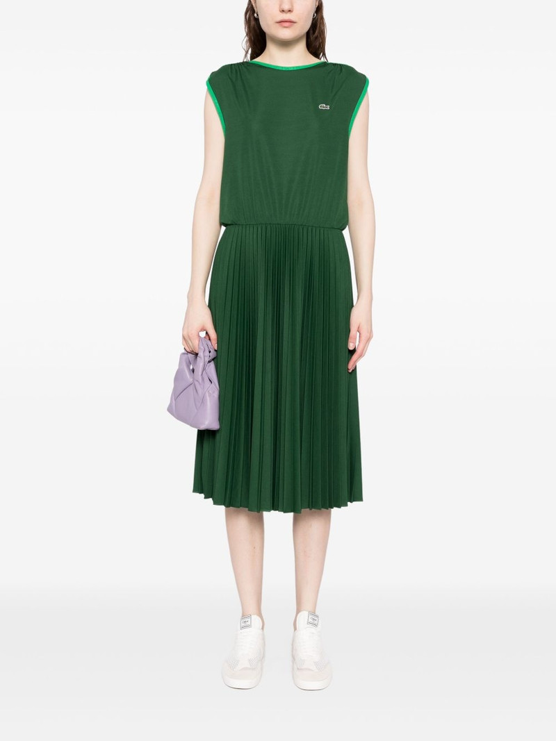 LACOSTE sleeveless pleated dress outlook