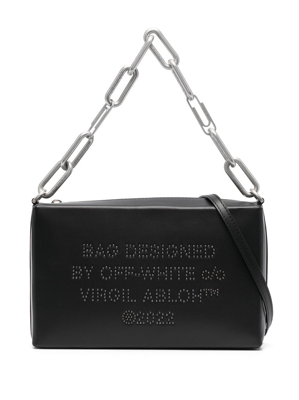 logo-studded shoulder bag - 1