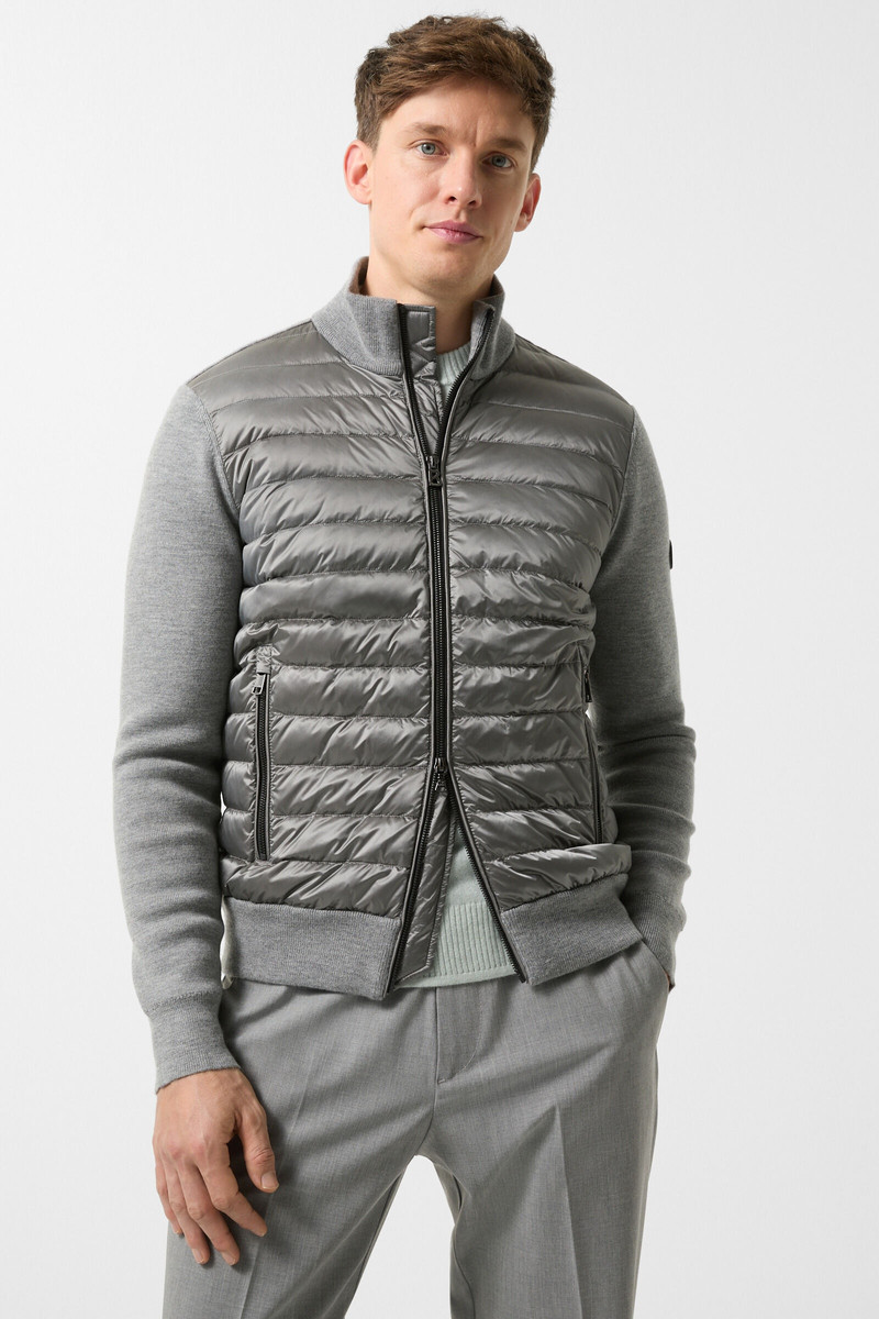 Zisco Hybrid knit jacket in Gray 1