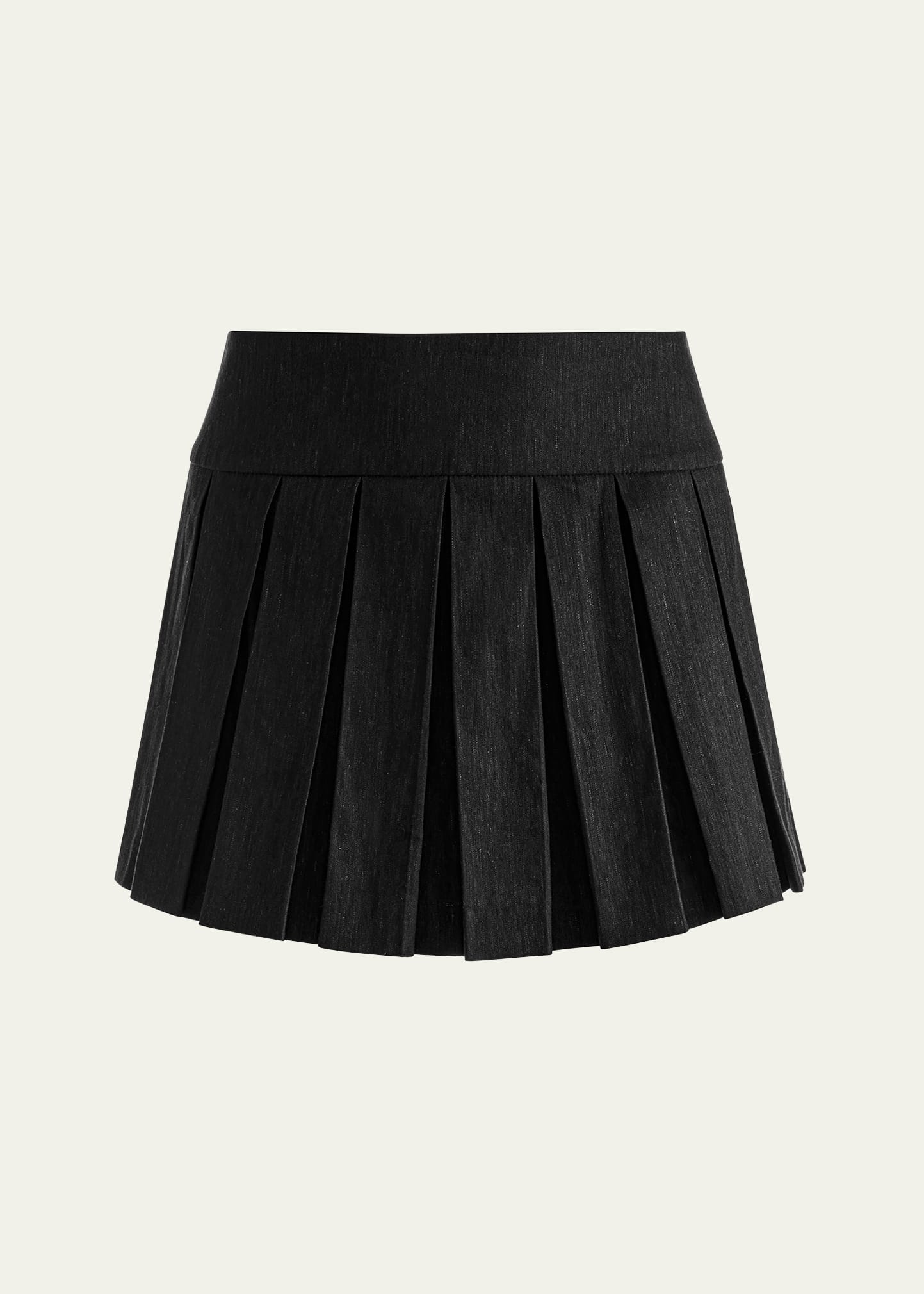 Emilie High-Rise Box Pleated Mini Skort - 1