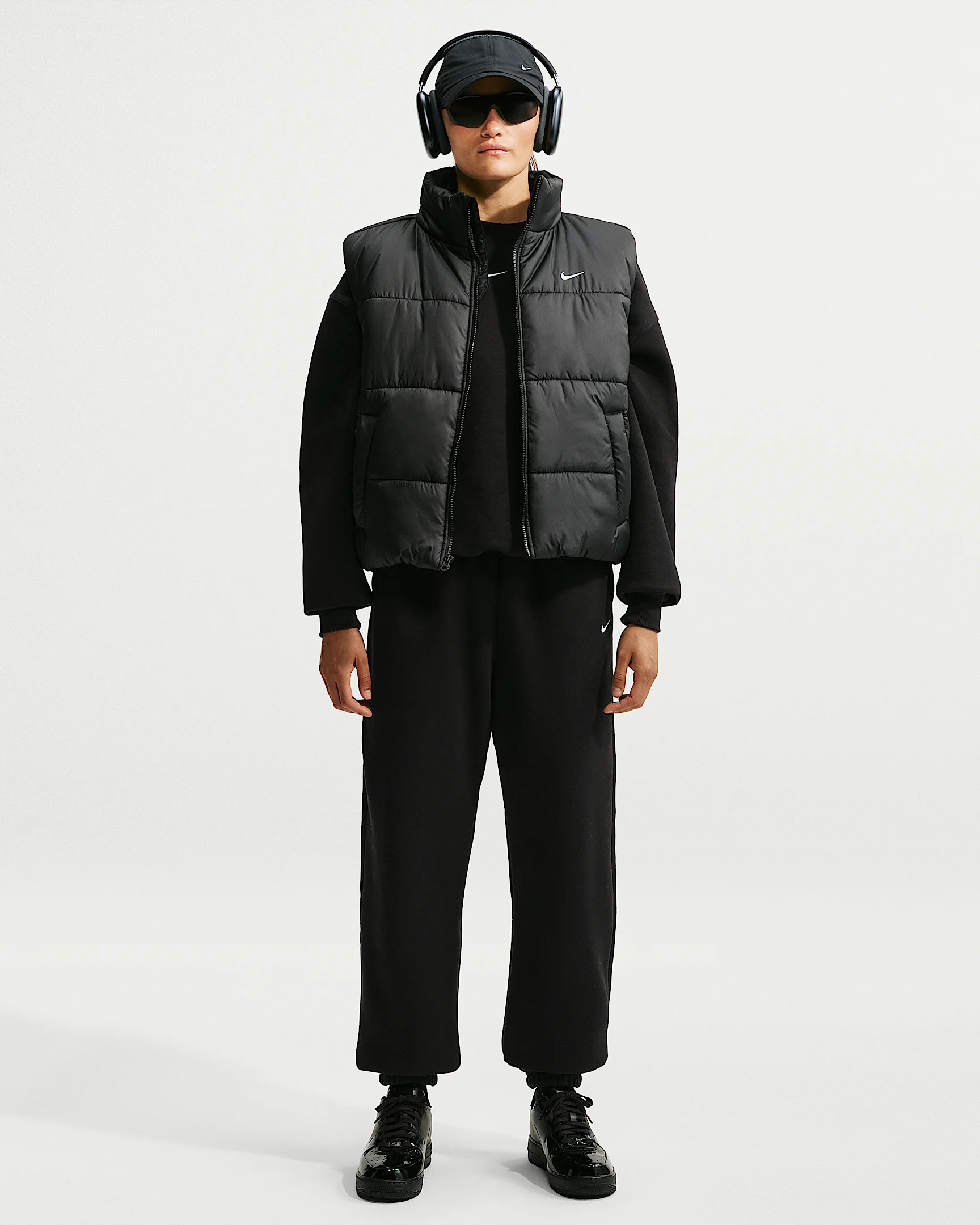 Nike Studio Fleece Medium Weight Women's High-Rise Oversized Cuffed Pants - 1
