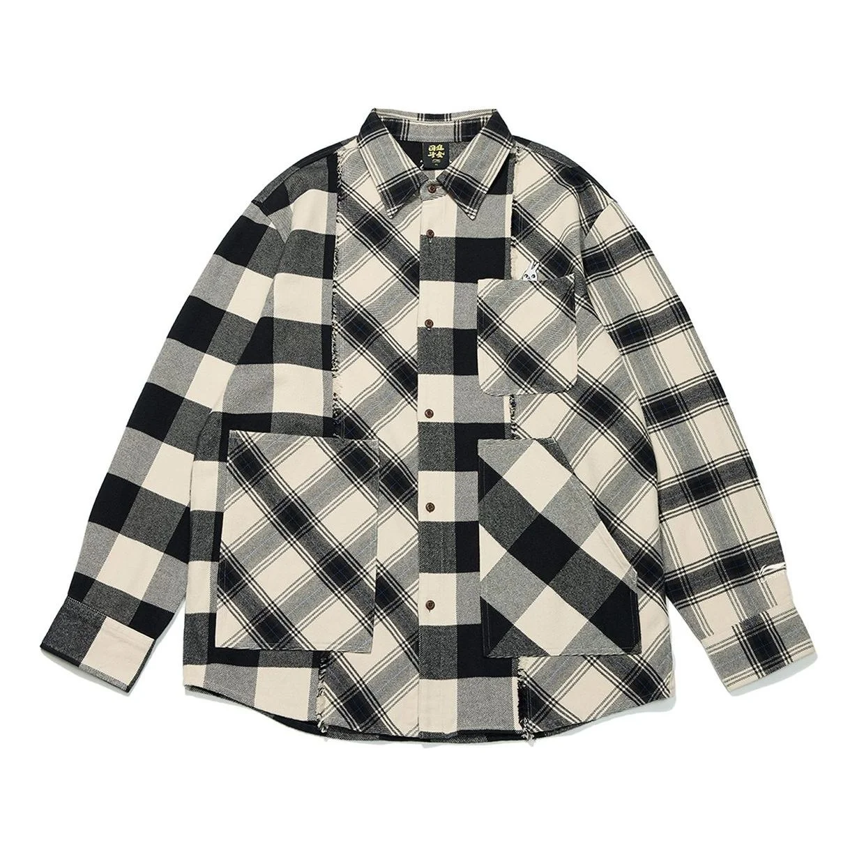 Li-Ning Rijindoujin Leisure Plaid Shirt 'Grey' ASHT001-3 - 1