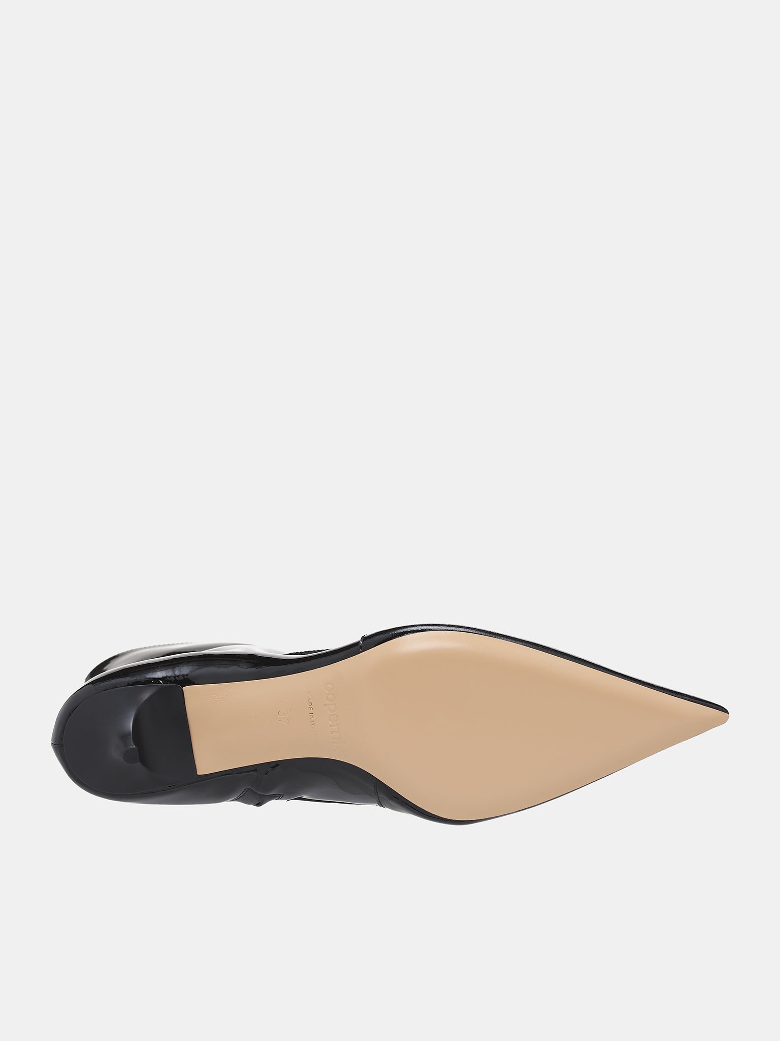 Patent Star Cut-Out Low Boots - 6