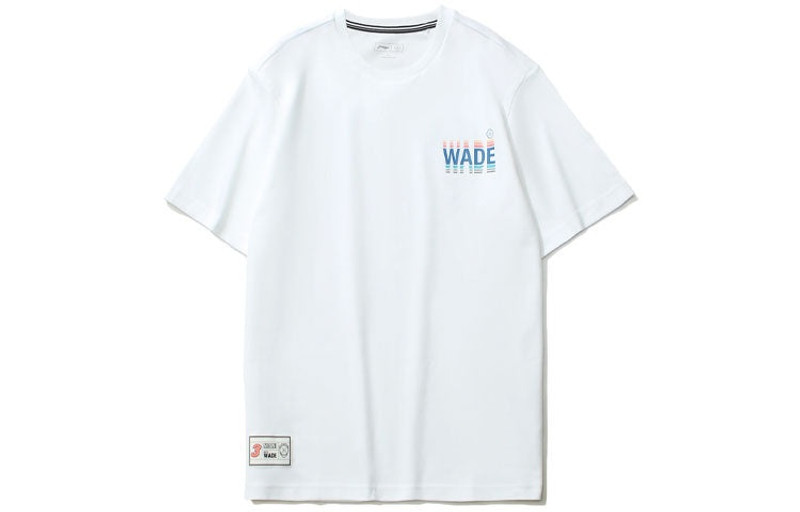 Li-Ning Way Of Wade Shadow Graphic T-shirt 'White' AHSR487-3 - 1