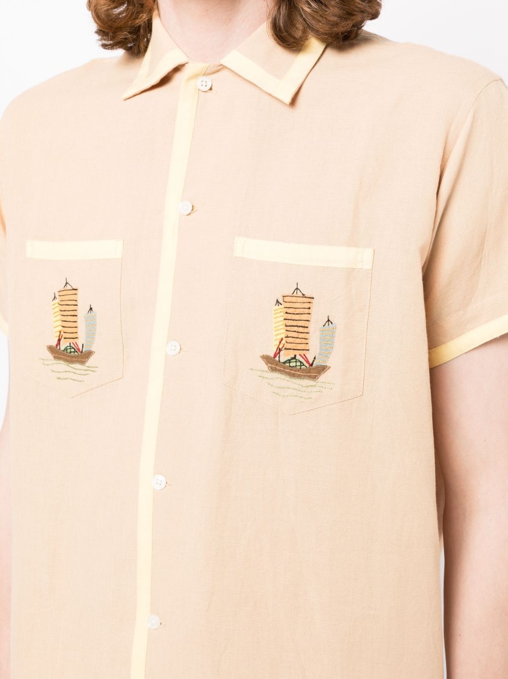 boat-embroidered shirt - 5