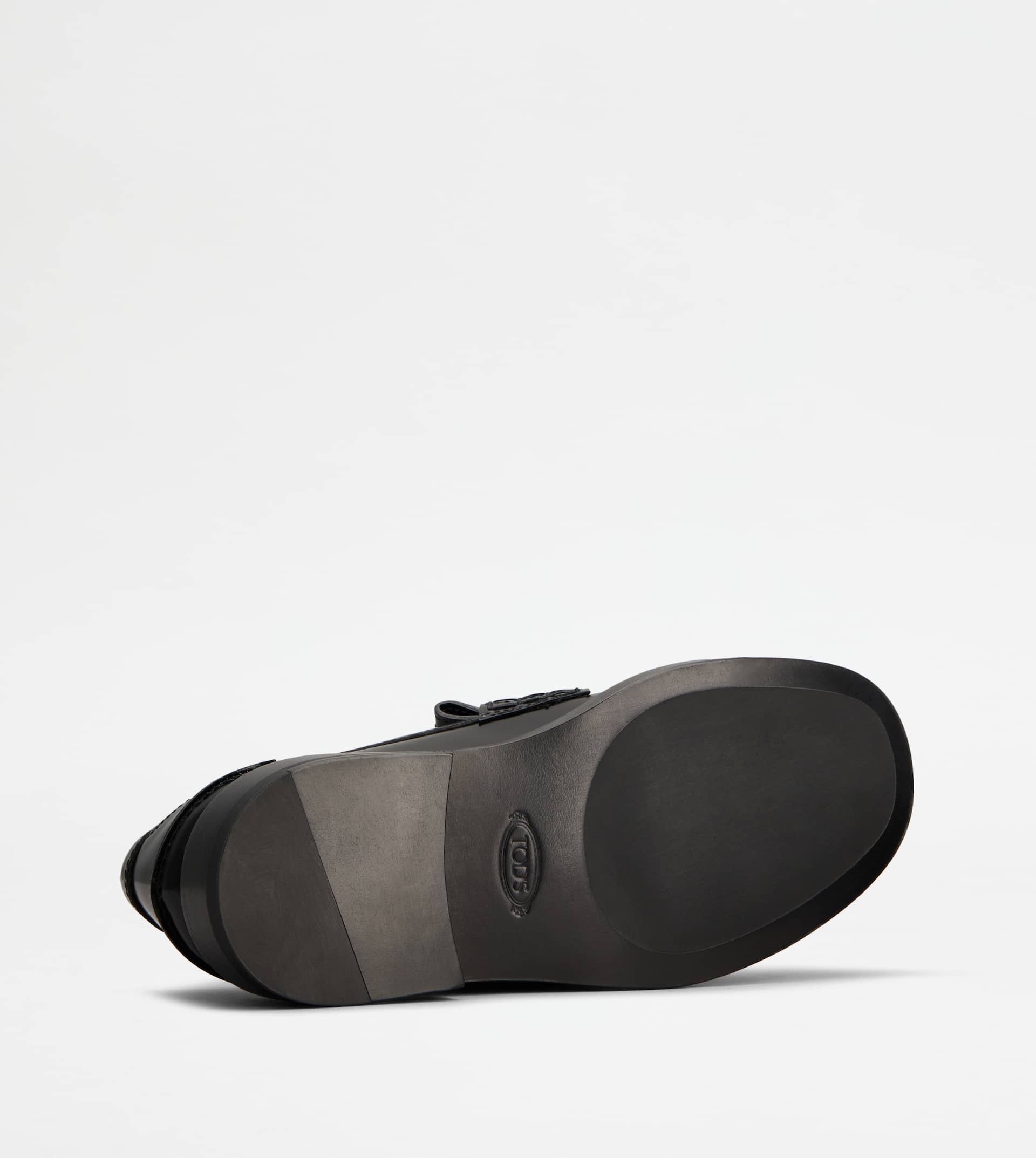 LOAFERS IN LEATHER - BLACK - 5