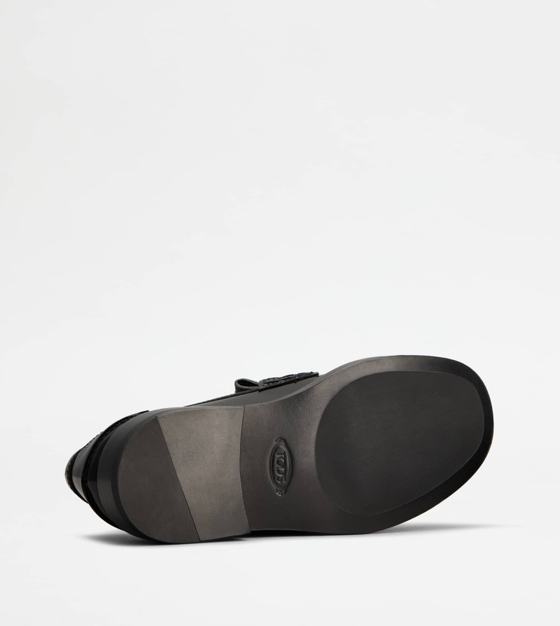 LOAFERS IN LEATHER - BLACK 5