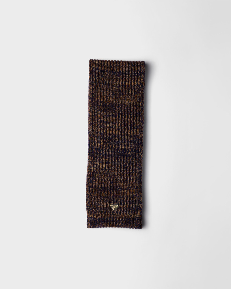 Mélange wool and cashmere scarf 1