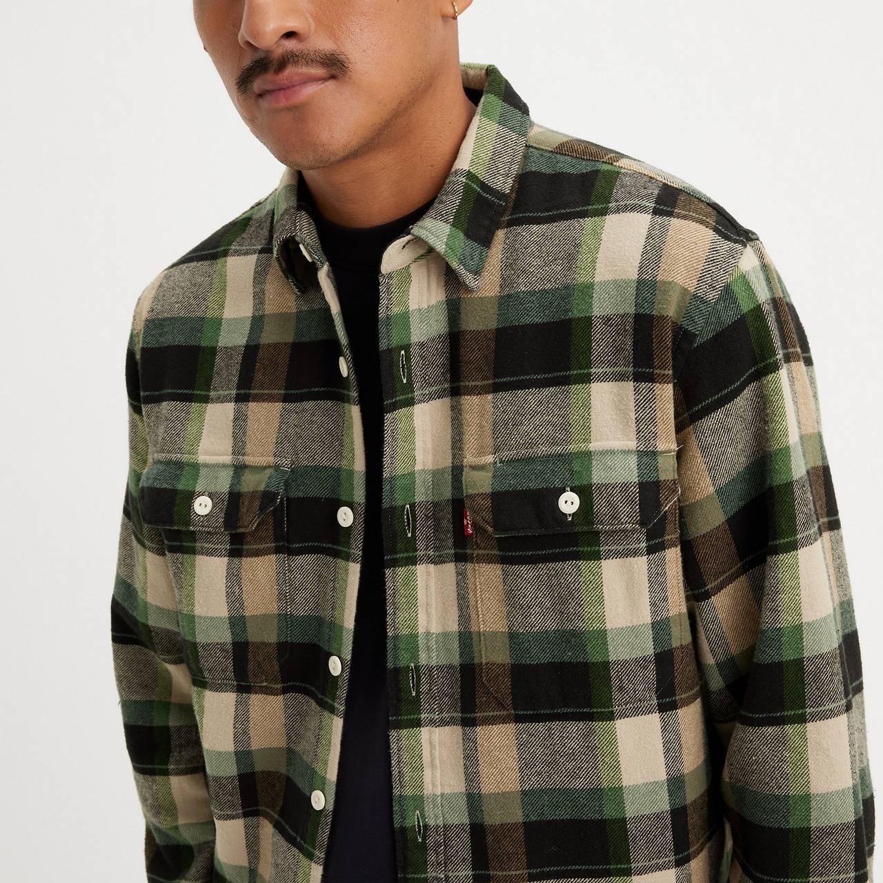 JACKSON WORKER FLANNEL OVERSHIRT - 5