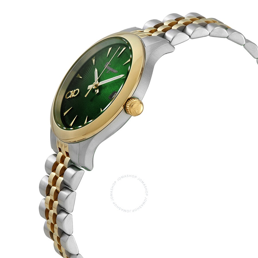 Ferragamo Duo Quartz Green Dial Ladies Watch SFCU00219 - 2