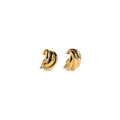 BALENCIAGA Women's Saturne Earrings in Gold outlook