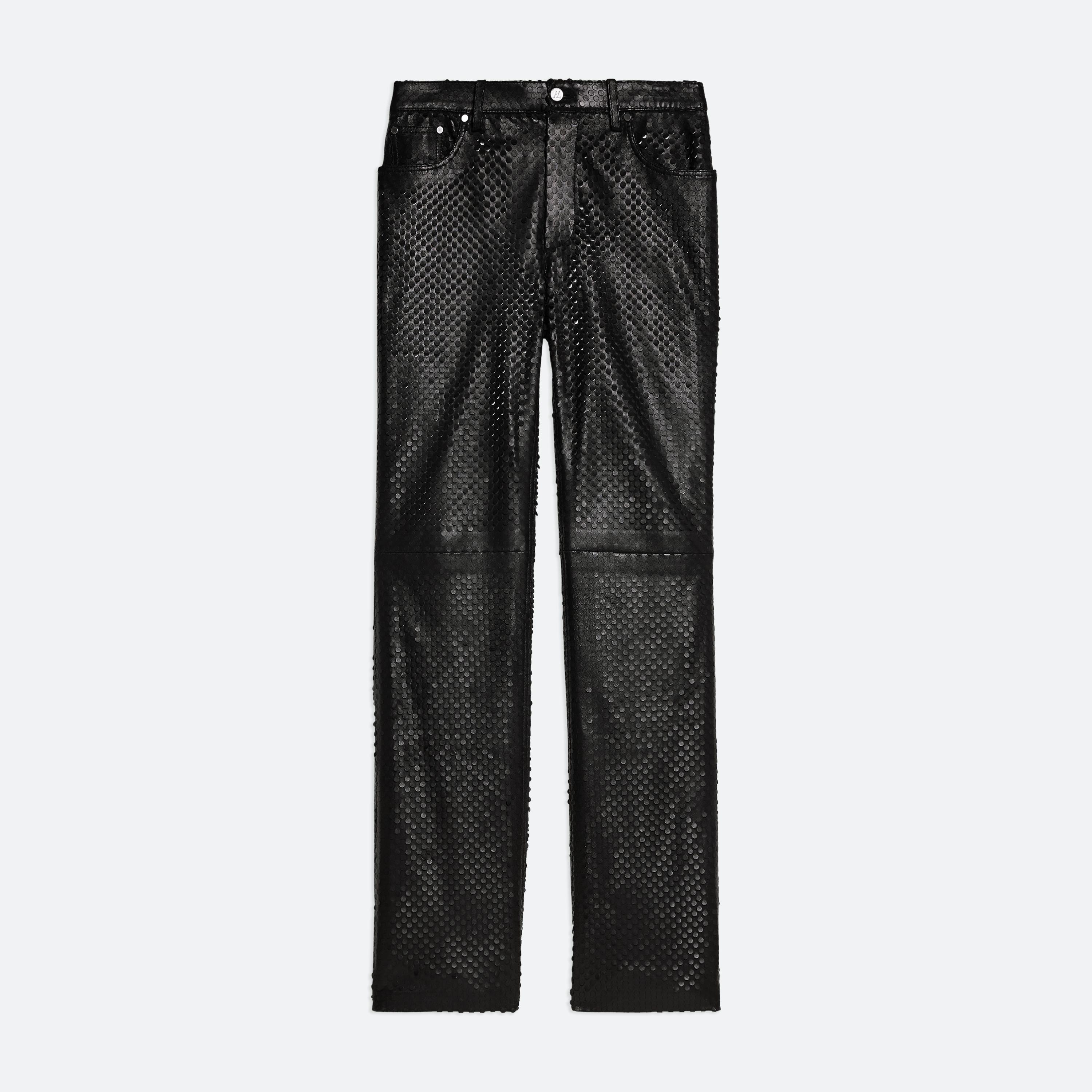 HOLE-PUNCHED WORKER PANTS - 1