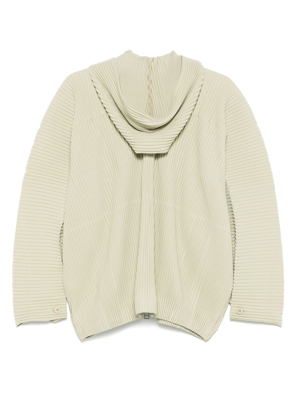 plissé hooded jacket - 2