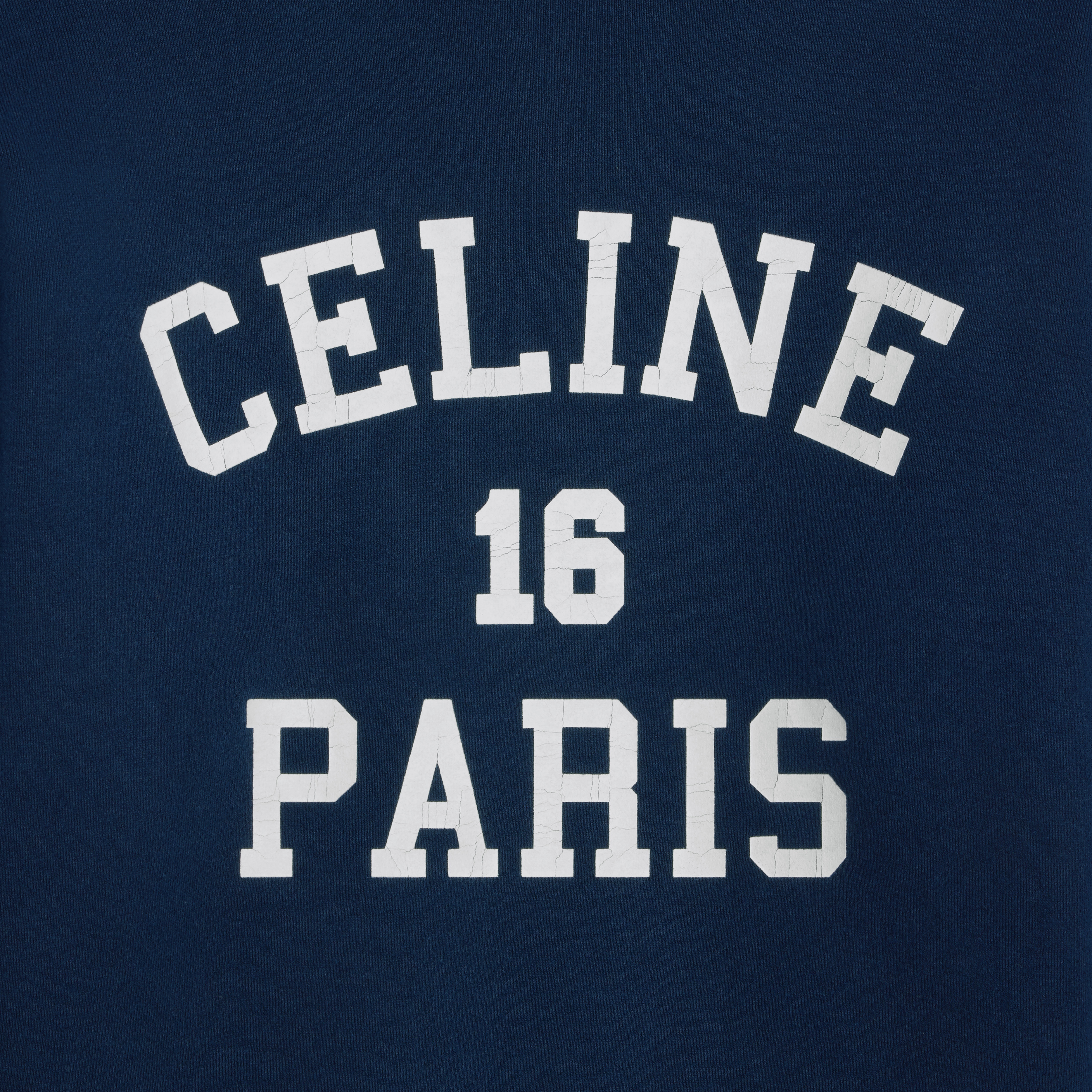celine paris 16 sweatshirt in cotton fleece - 4