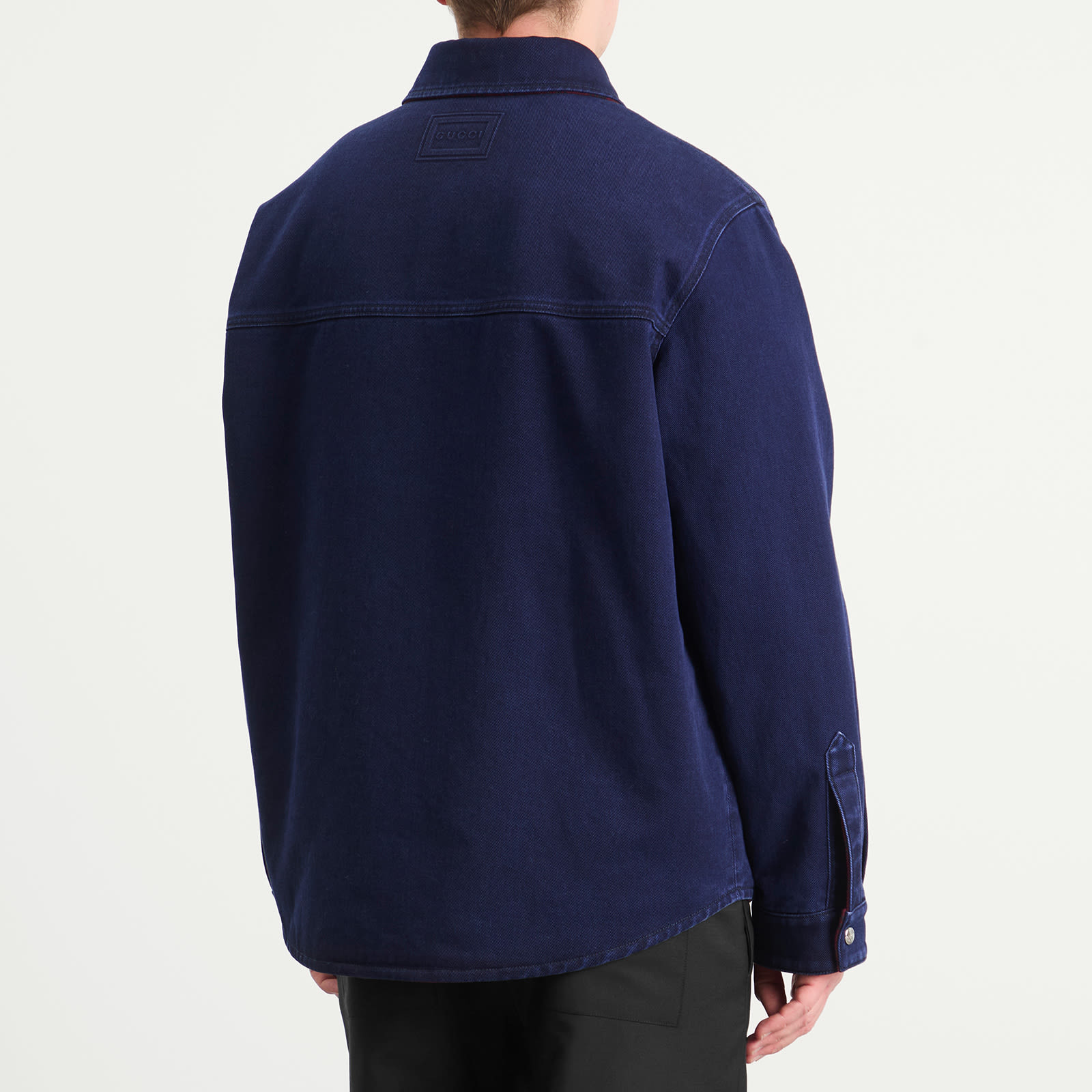 Gucci Denim Check Reversible GG Flannel Overshirt - 3