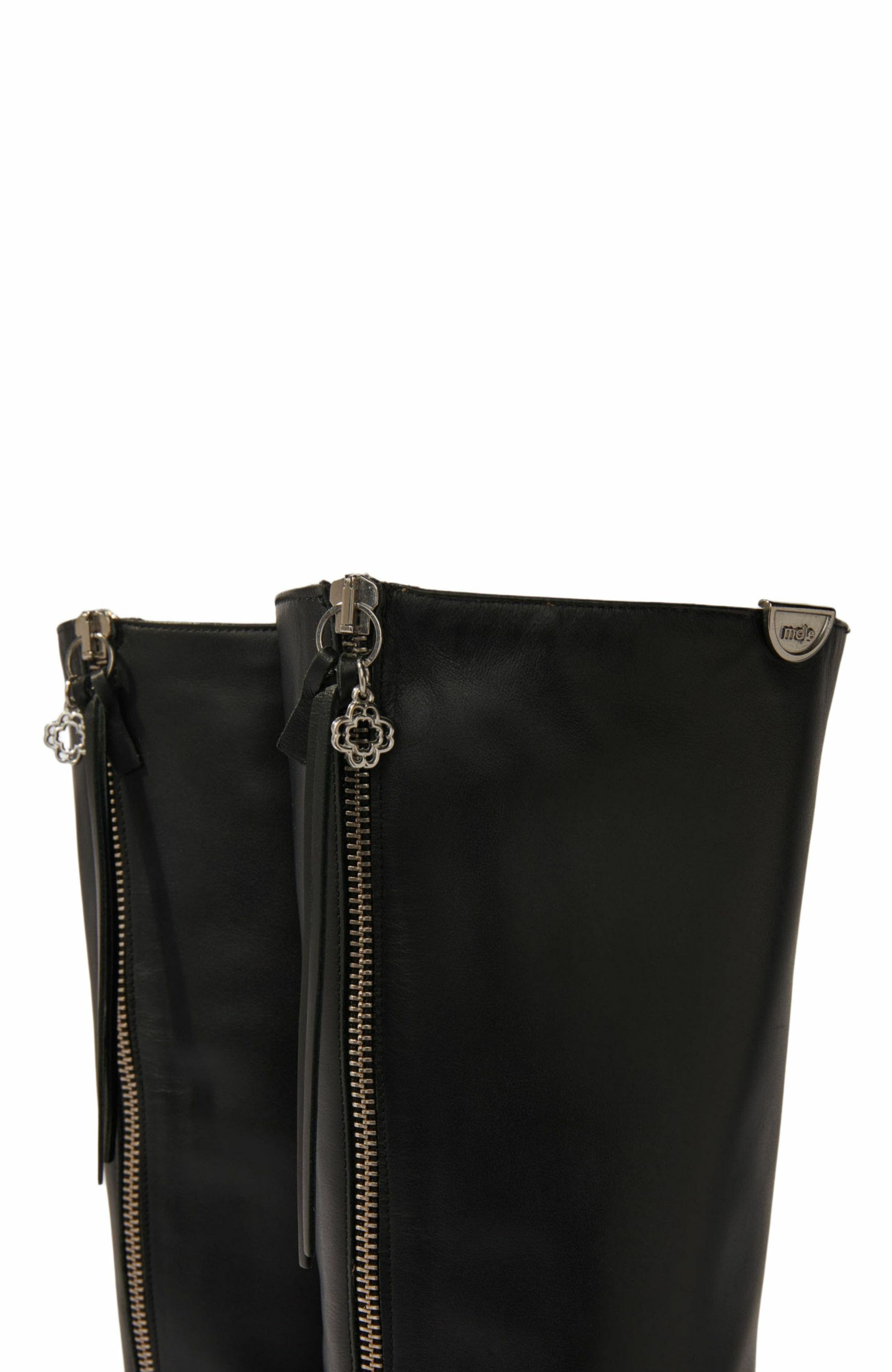 maje Pointed-toe leather boots in Black at Nordstrom - 5