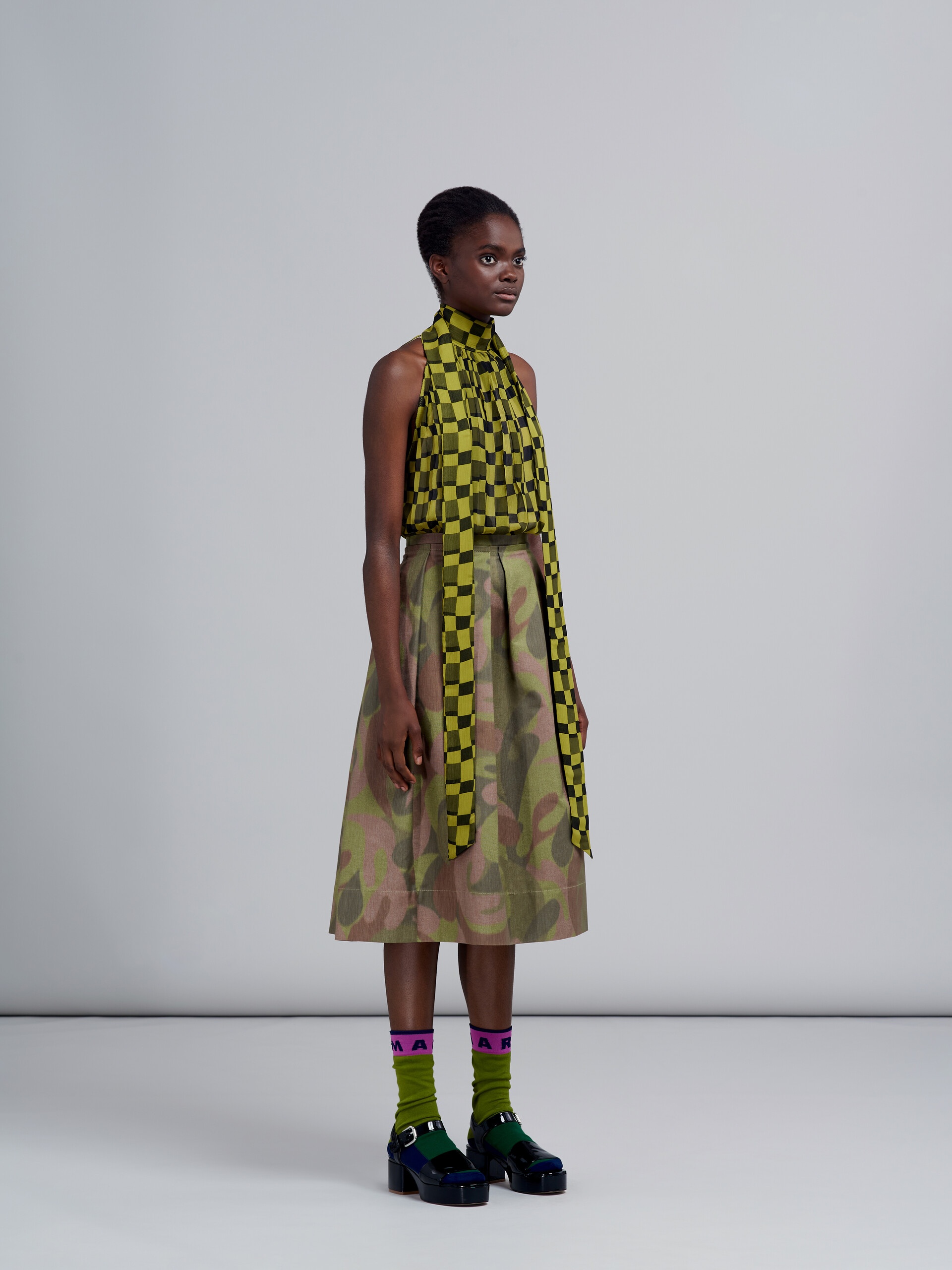CANVAS CHINÈ SKIRT - 5