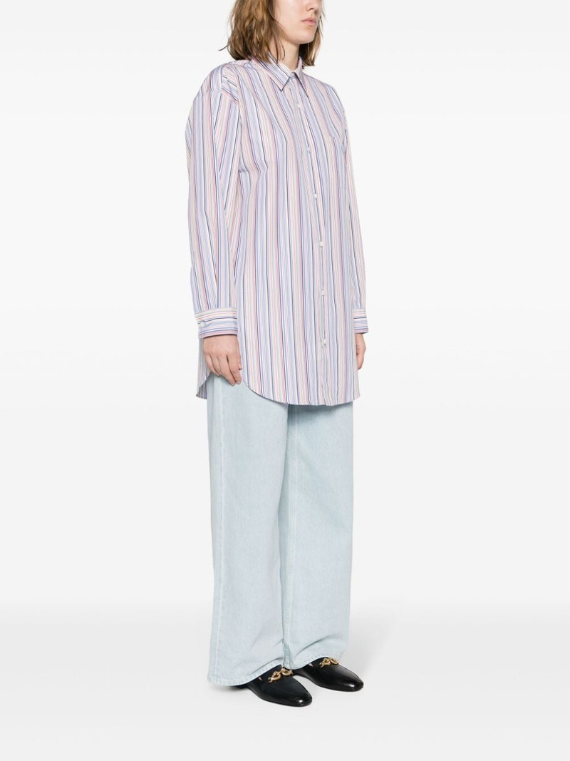 Pegaso-embroidered striped shirt 3