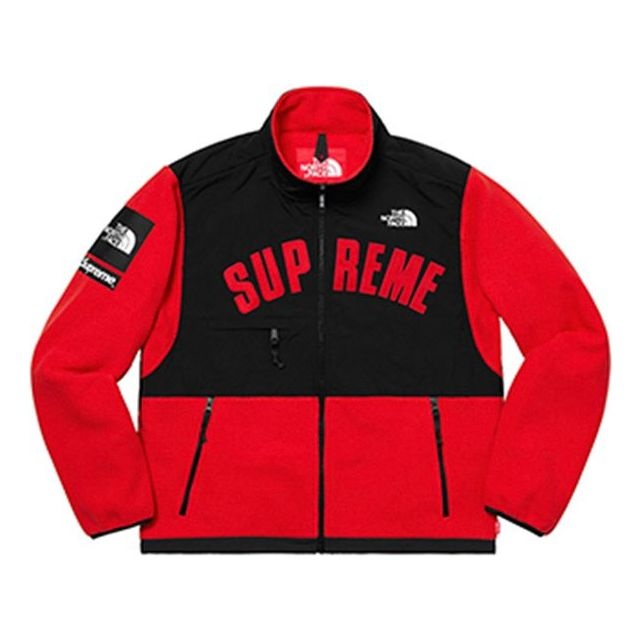 Supreme SS19 x The North Face Arc Logo Denali Fleece Jacket Red SUP-SS19-547 - 1