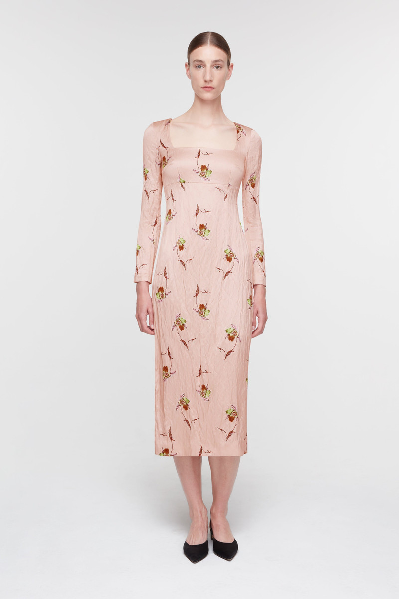 EMILIA WICKSTEAD Renne Dress In Pink Satin outlook