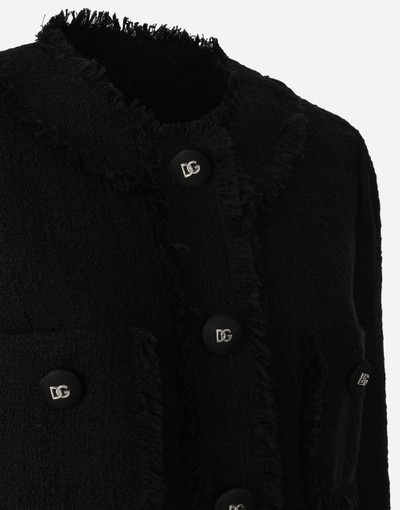 Dolce & Gabbana Single-breasted tweed jacket outlook