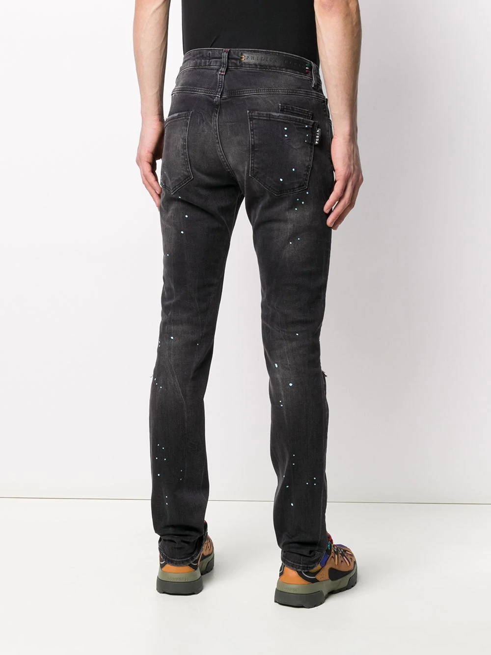 paint splash effect jeans - 4