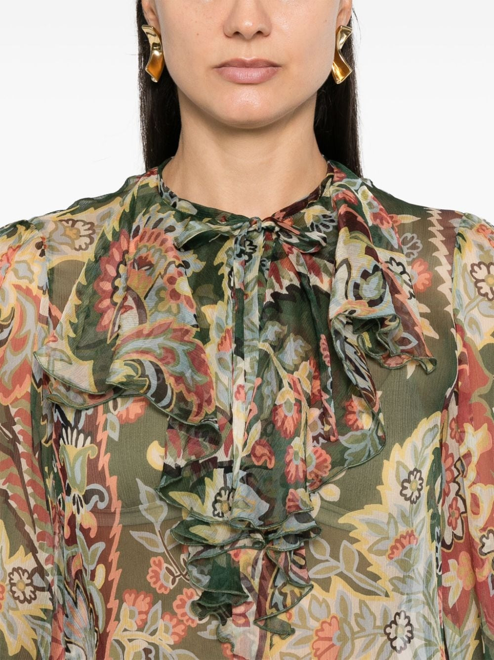 Etro Women Printed Silk Shirt - 2