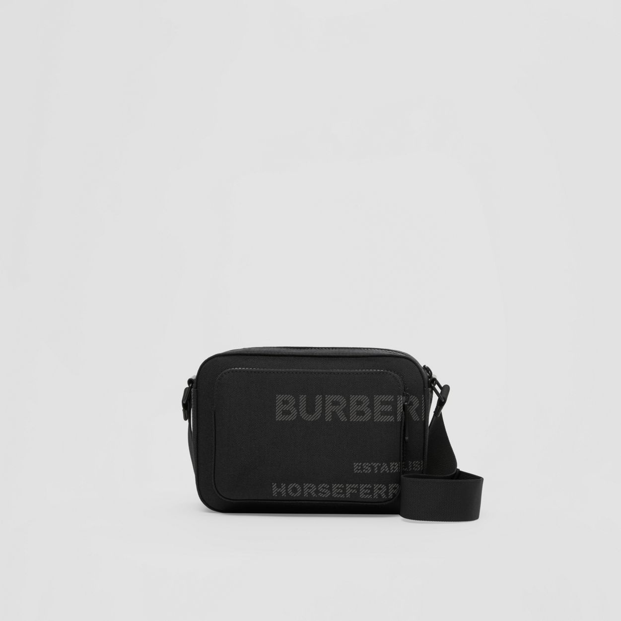 Horseferry Print Nylon Crossbody Bag - 1