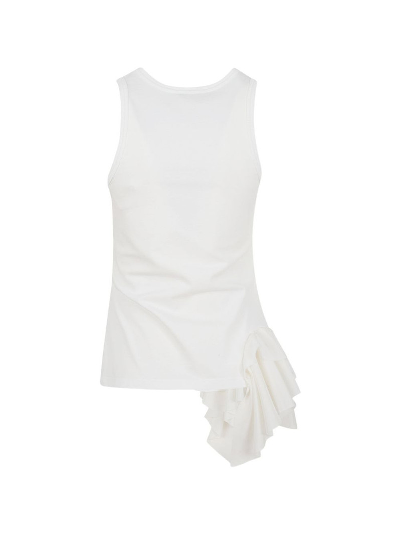 Alexander McQueen ruffled asymmetric shirt outlook