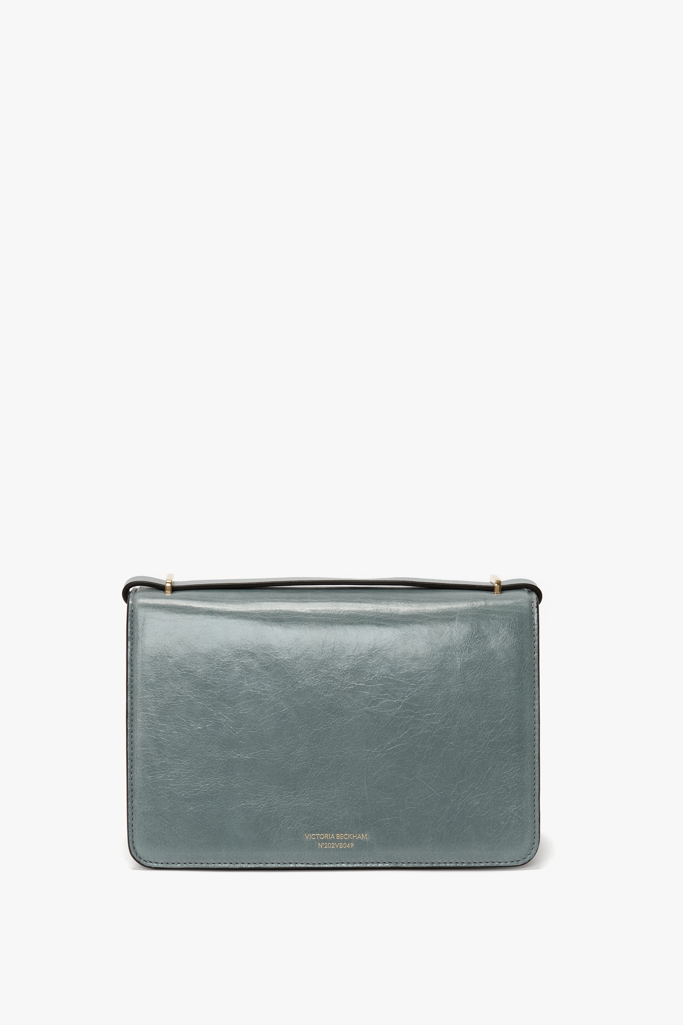 202 Crossbody Bag In Stone Grey Distressed Leather - 5