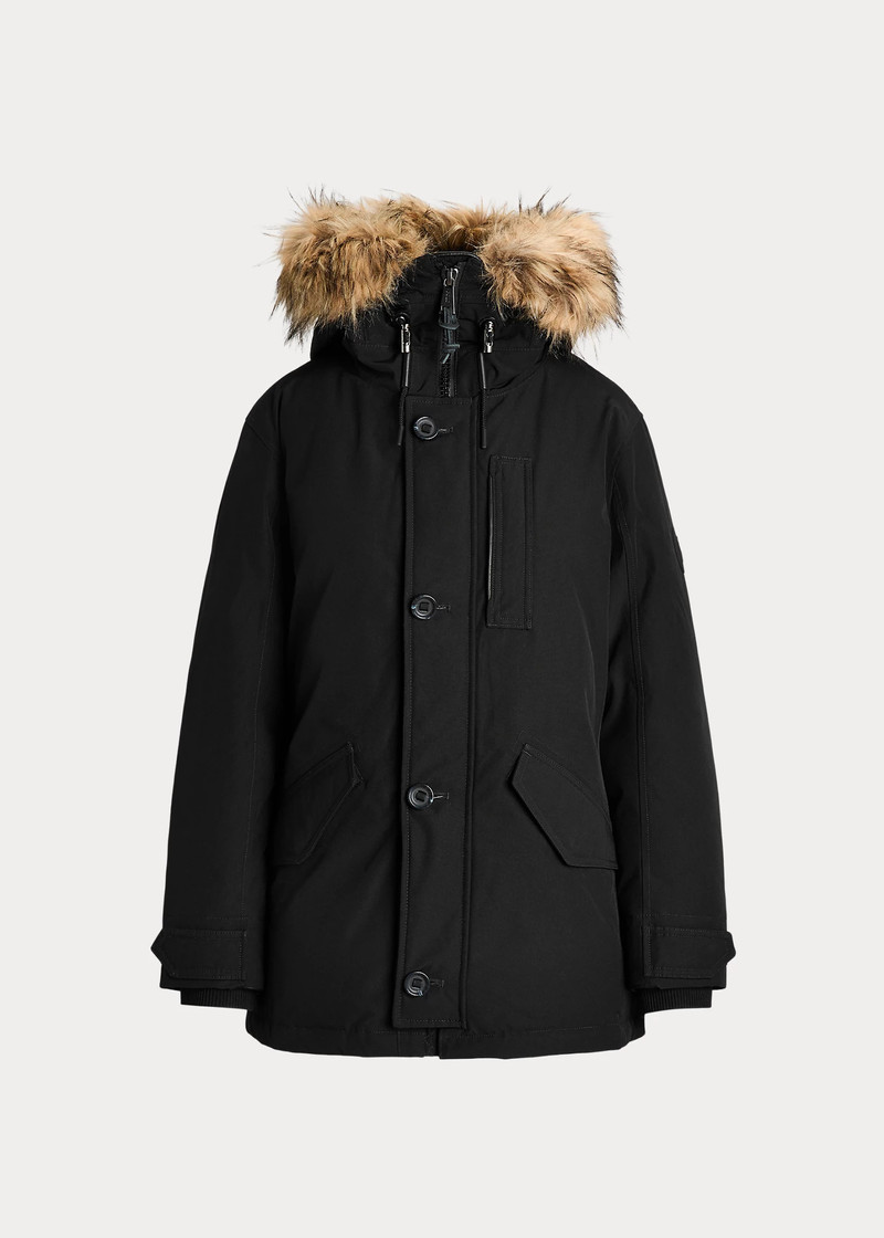 Faux-Fur-Trim Down Parka 1