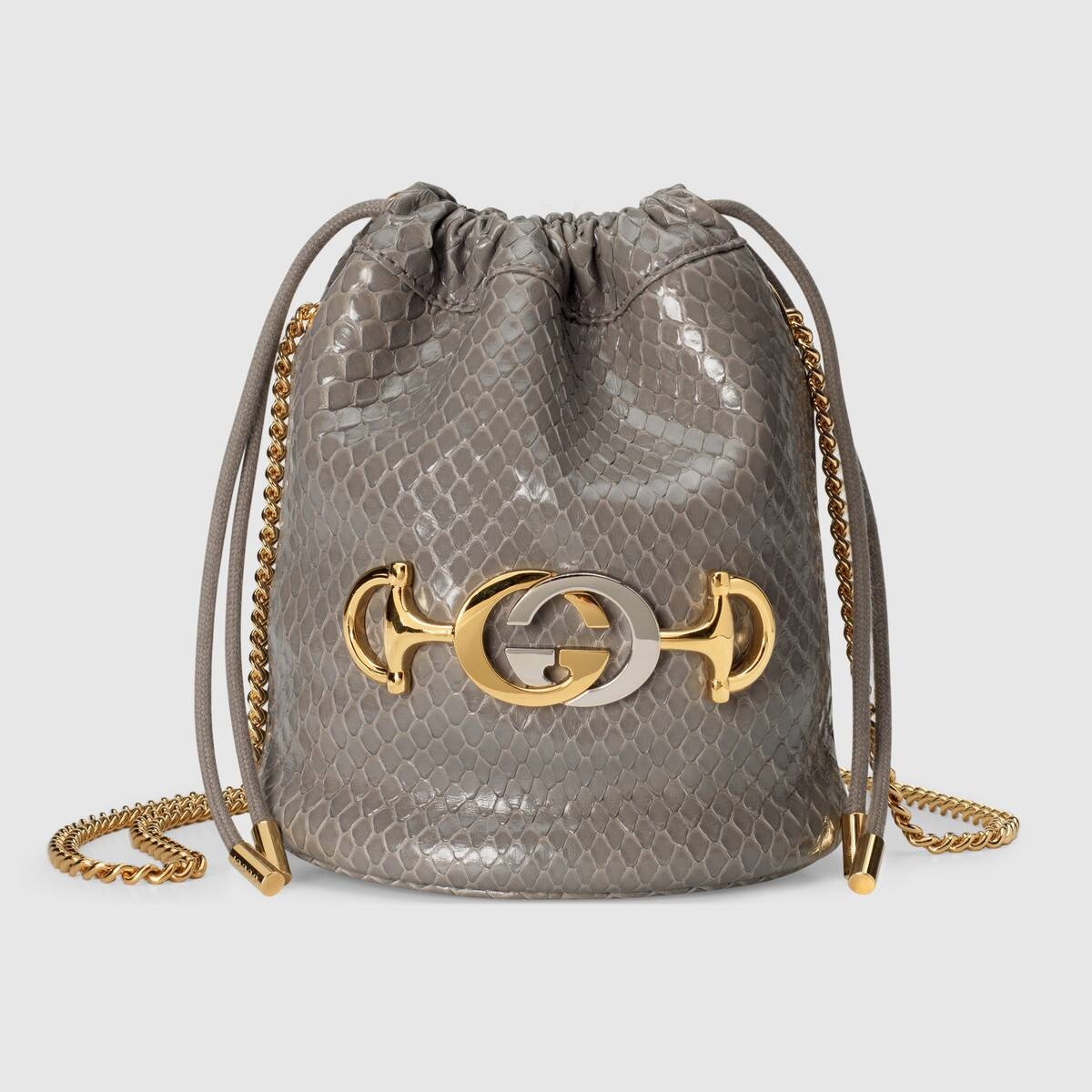 Gucci Zumi python mini bucket bag - 1