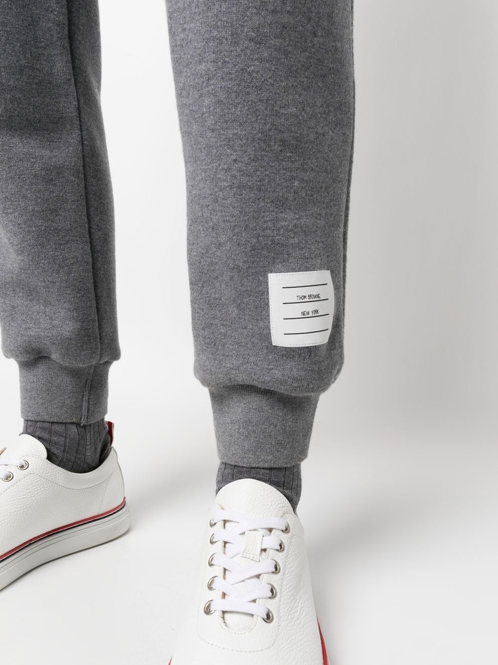 knitted side-stripe track pants - 5