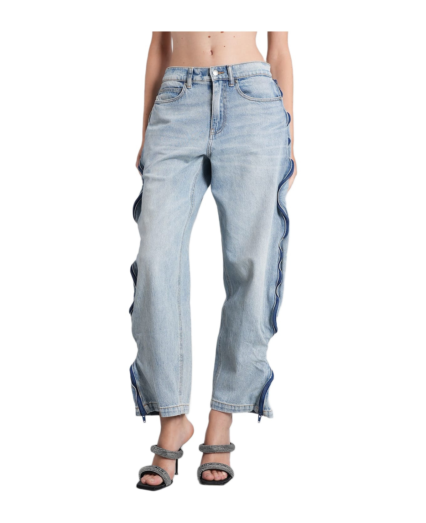 Jeans In Blue Cotton - 1
