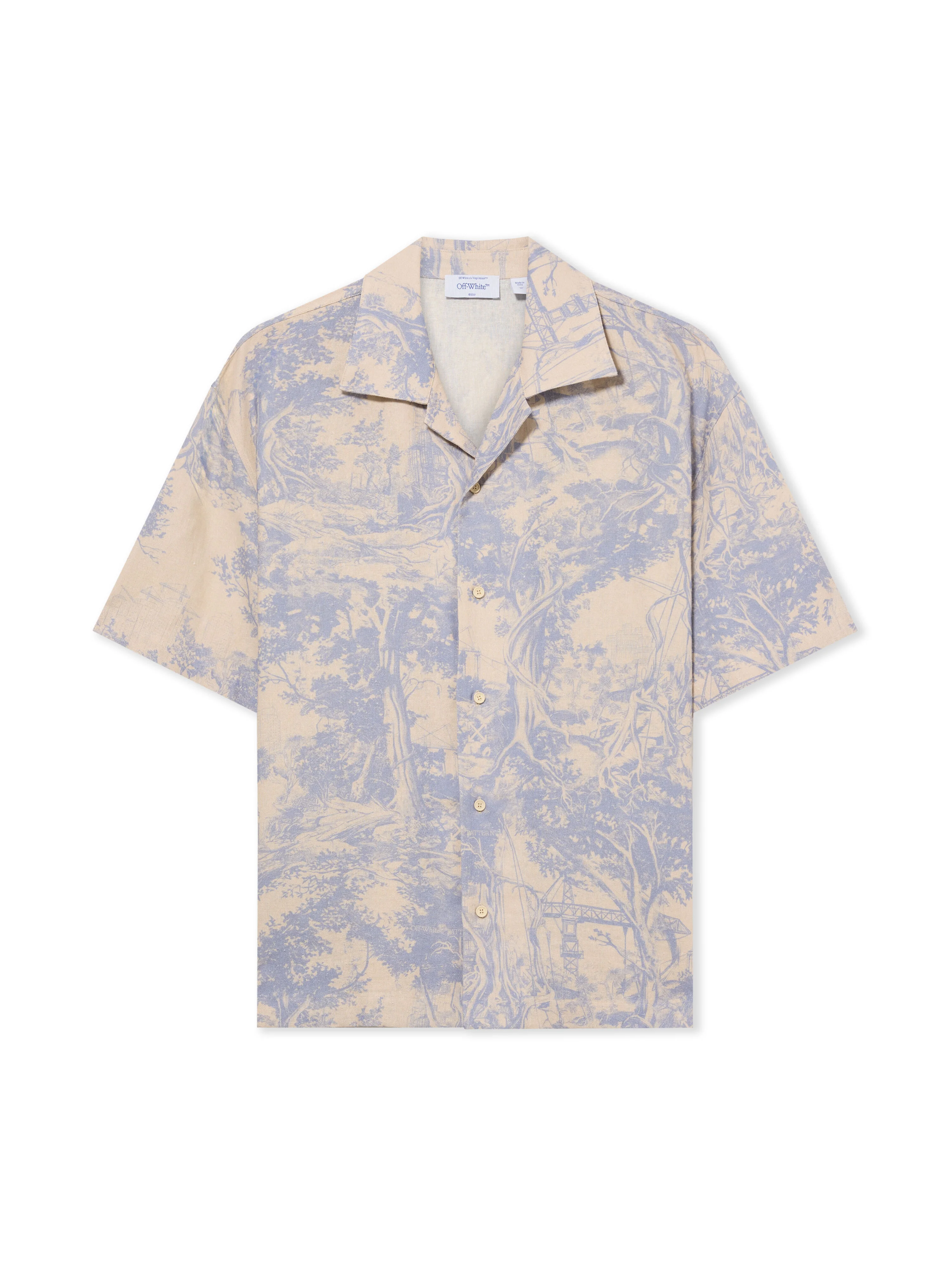 City Nature Linen Bowling Shirt - 1