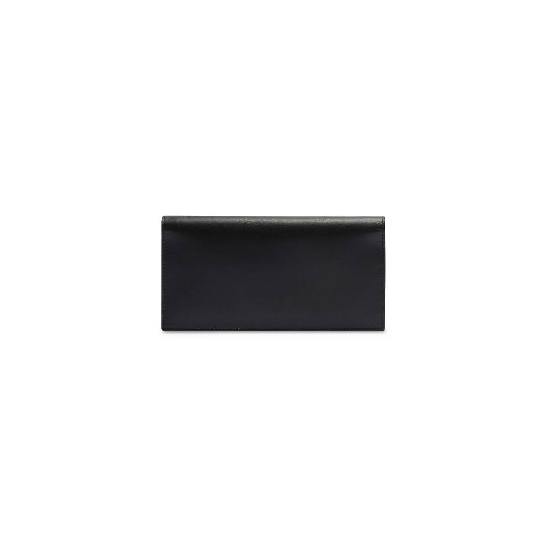 Men's Cash Vertical Long Wallet in Black - 2