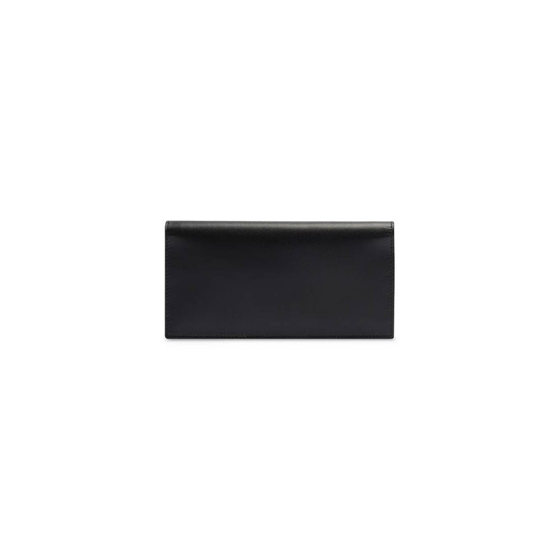 Men's Cash Vertical Long Wallet in Black 2