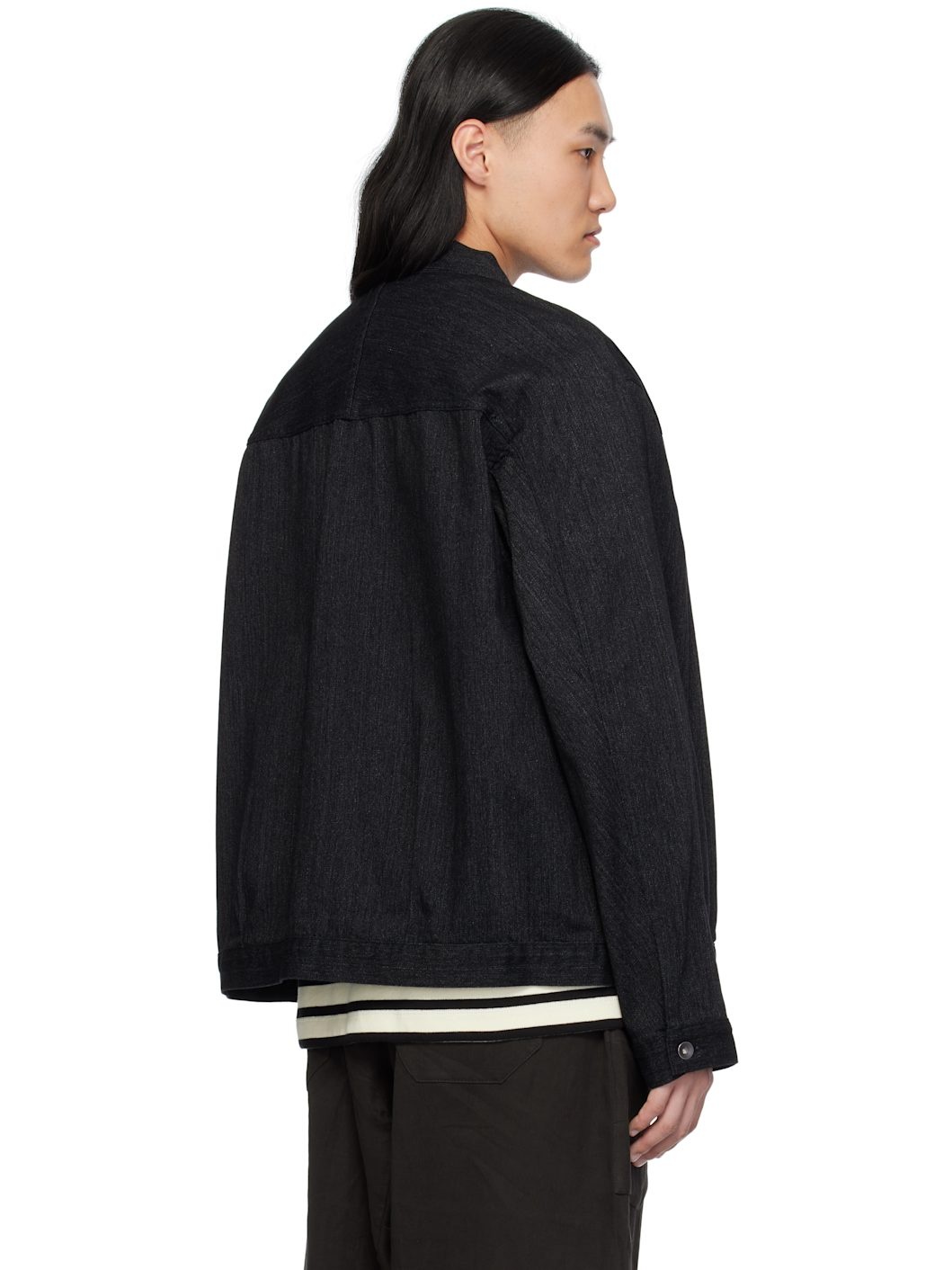 Black Short Denim Jacket - 3