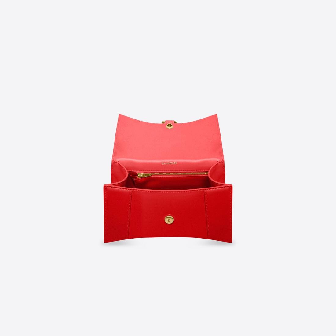 Women's Hourglass Small Handbag Box in Red - 5