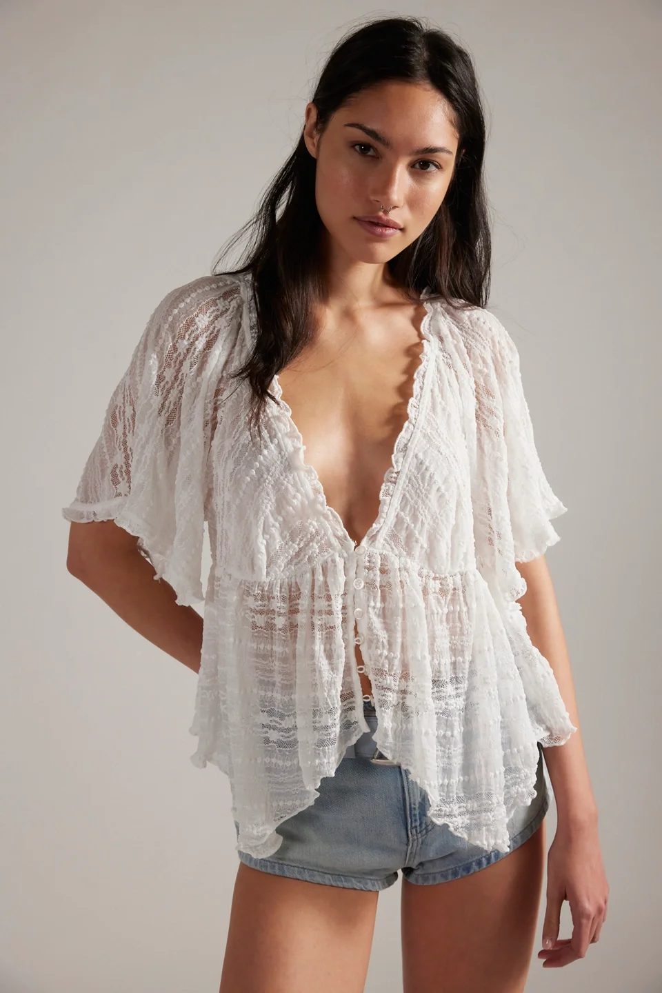 In Your Dreams Lace Top - 1