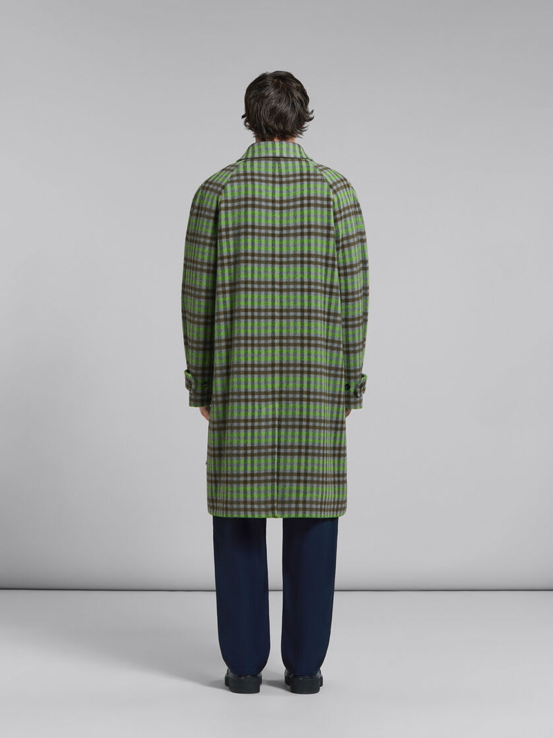WOOL COAT WITH WAVY CHECK PATTERN 3