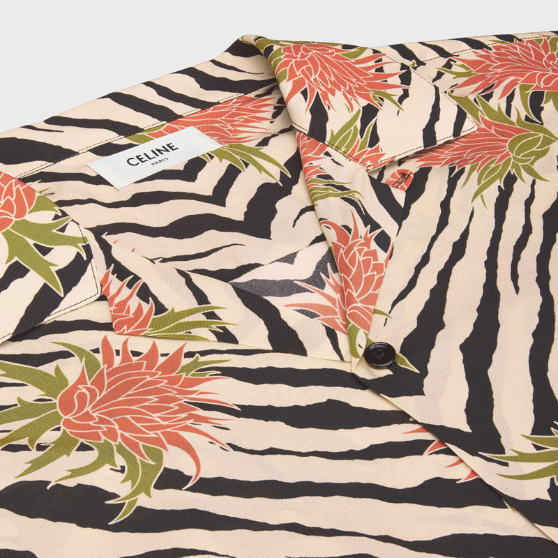 hawaiian shirt in printed crêpe de chine 3