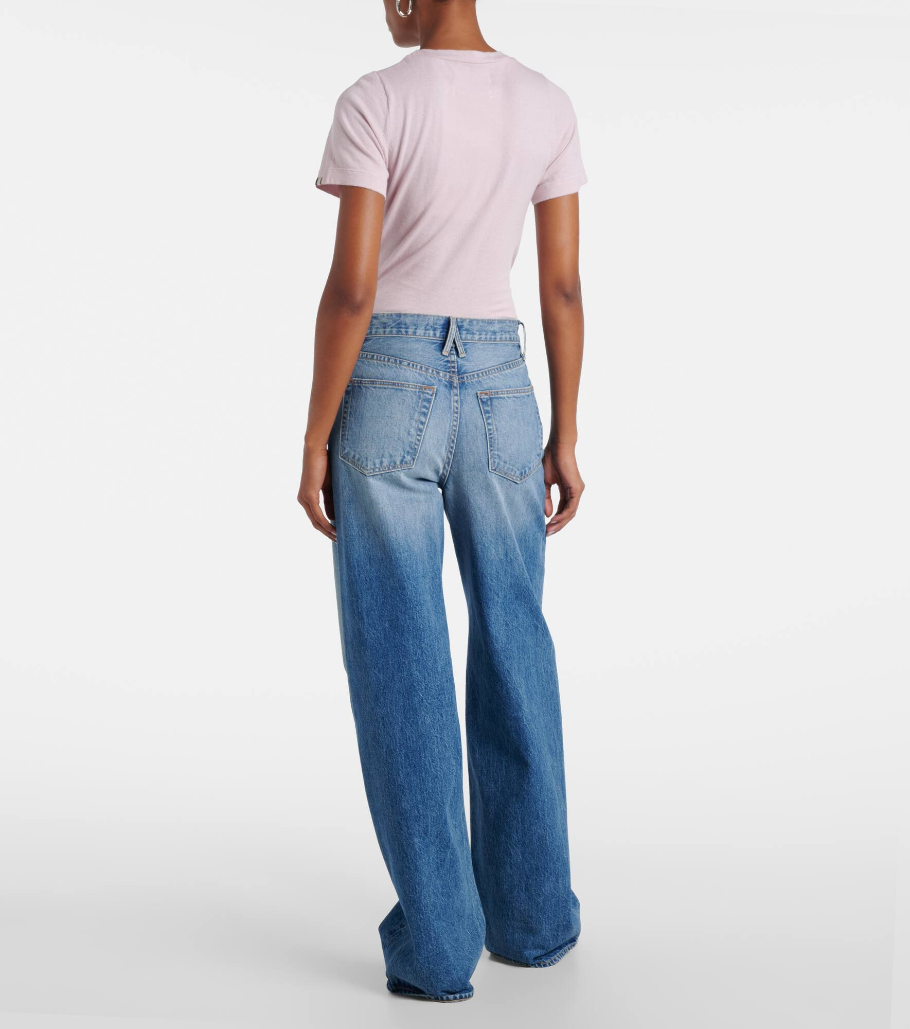 Cassie high-rise barrel-leg jeans - 3