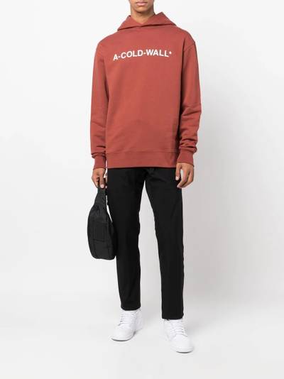 A-COLD-WALL* logo-print pullover hoodie outlook