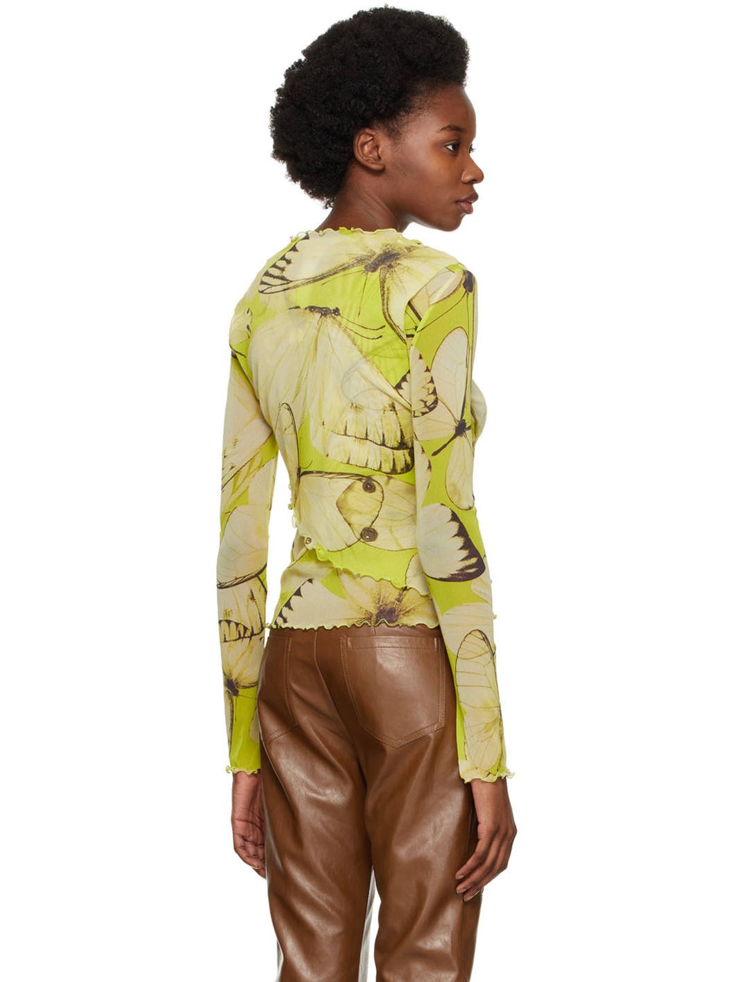 Yellow Tulle Blouse - 3