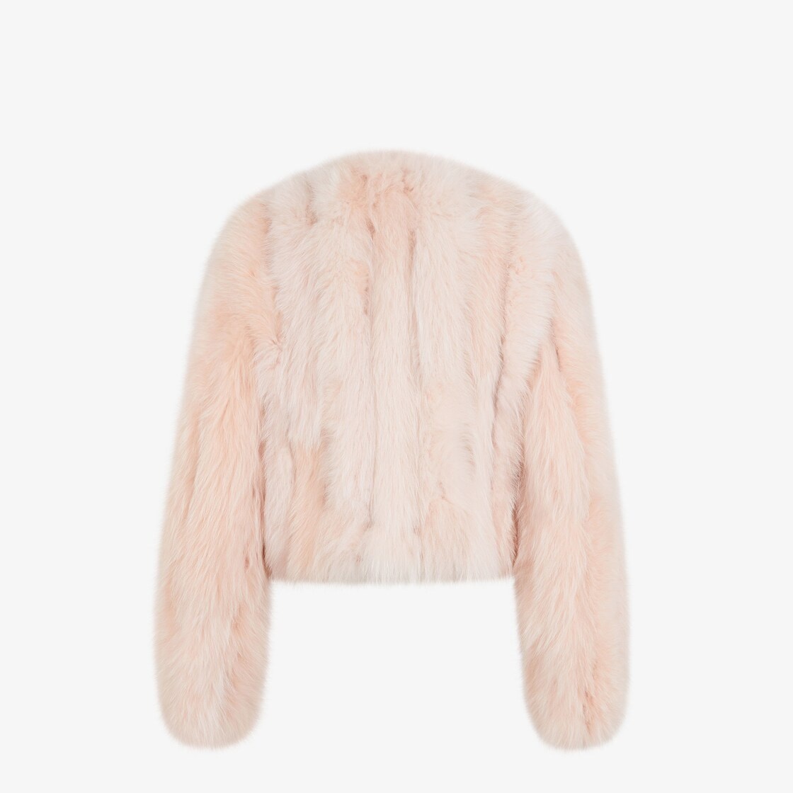 Pink fox fur jacket - 2