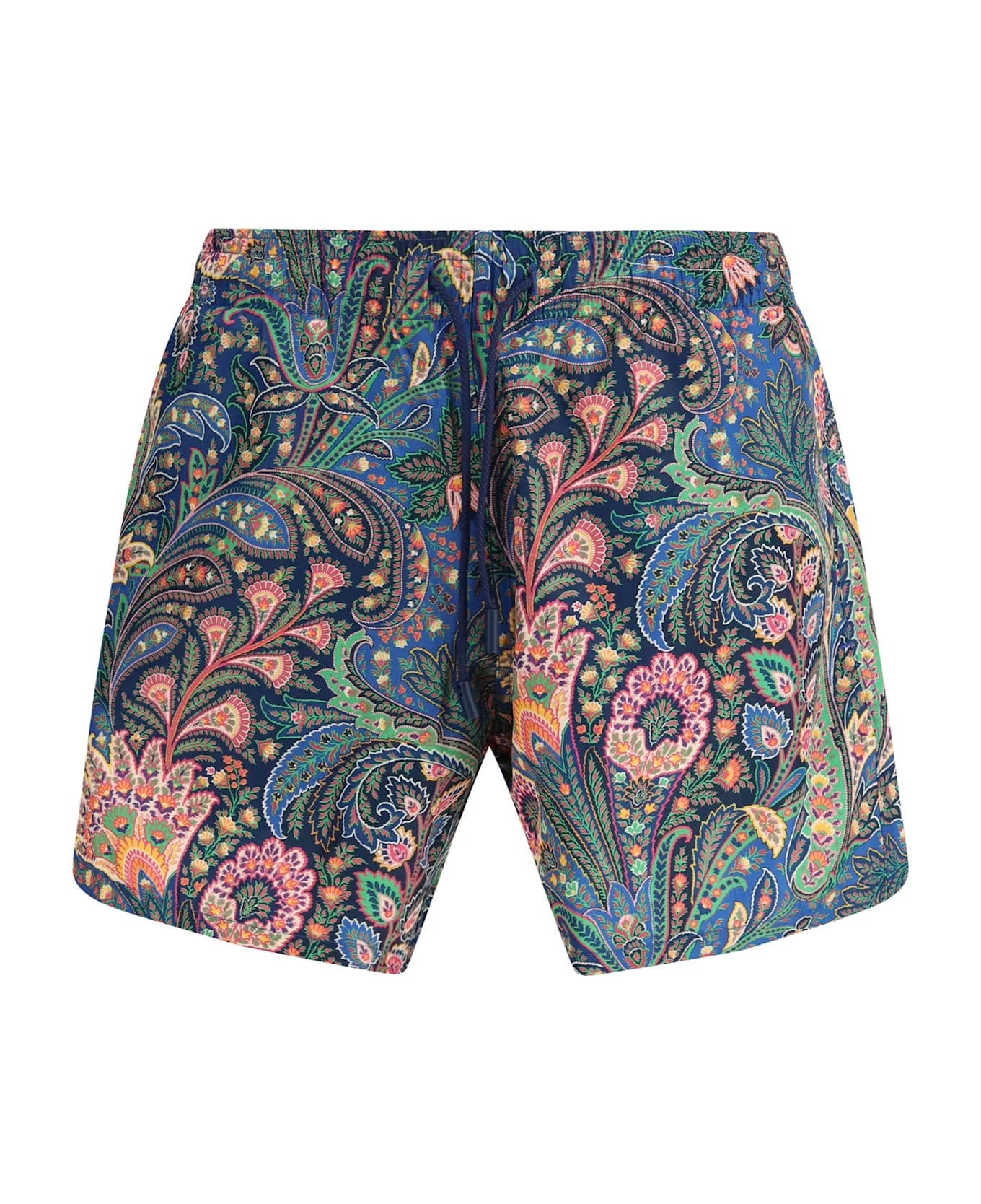 Roma Swim Shorts With A Placed Floral Print - 1